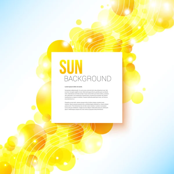 metni için bir yer ile aydınlık ve güneşli poster.