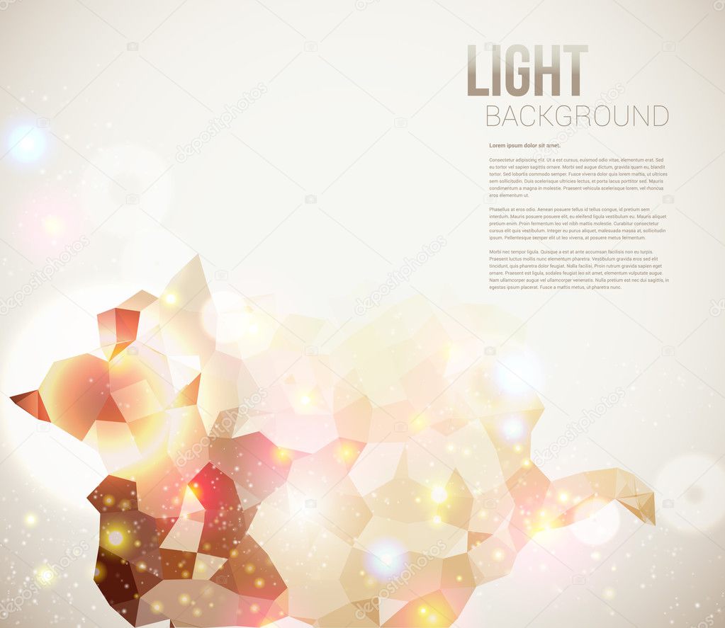 Bright and sparkling page layout for your presentation.