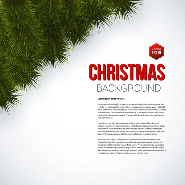 Kerstmis achtergrond met plaats voor uw tekst. klassieke achtergrond — Stockvector