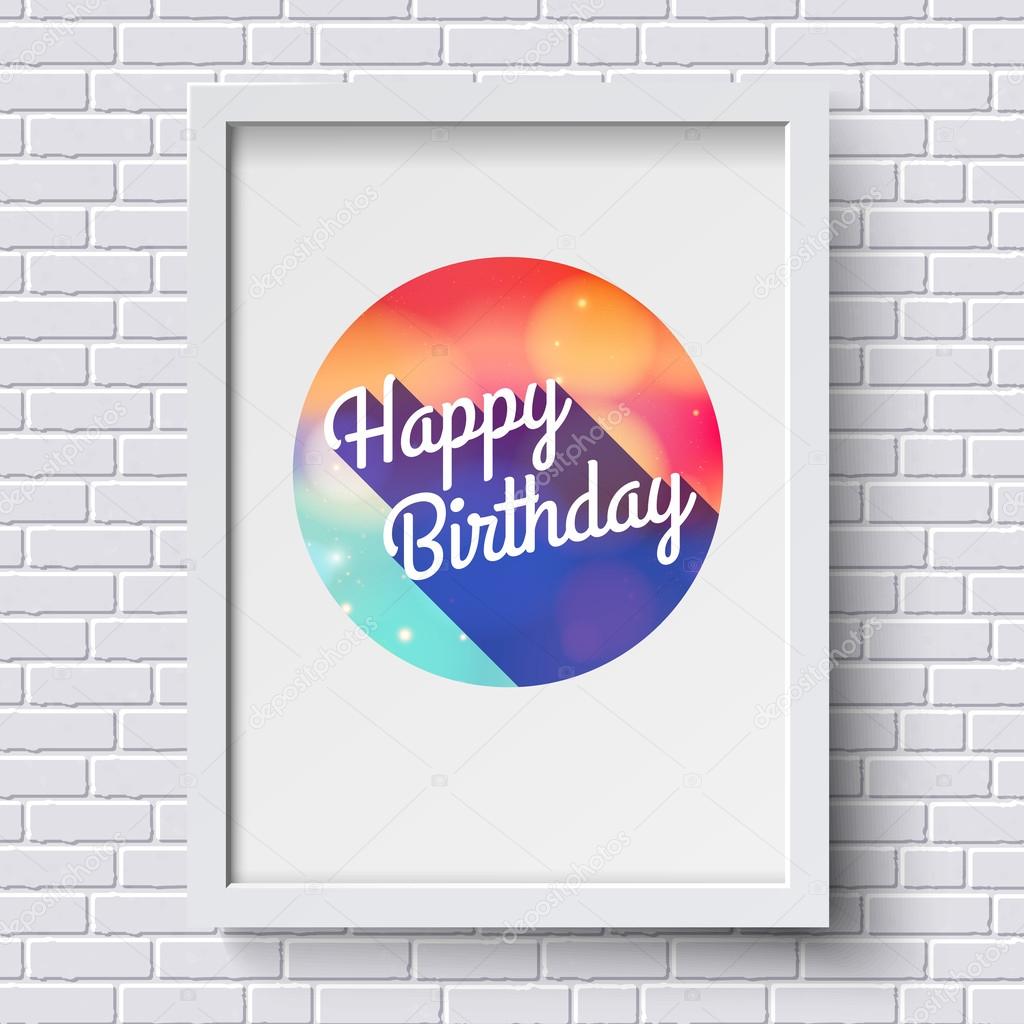 Abstract Happy Birthday card