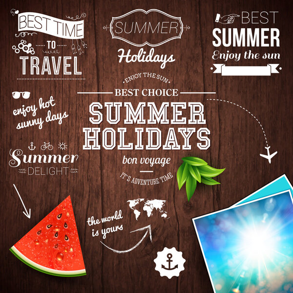 Design poster for summer holidays