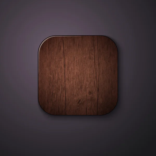 Cuadrado de madera — Archivo Imágenes Vectoriales
