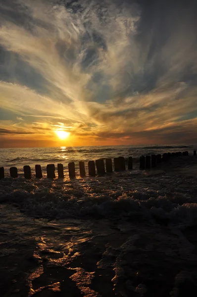 Tramonto sul mare — Foto Stock