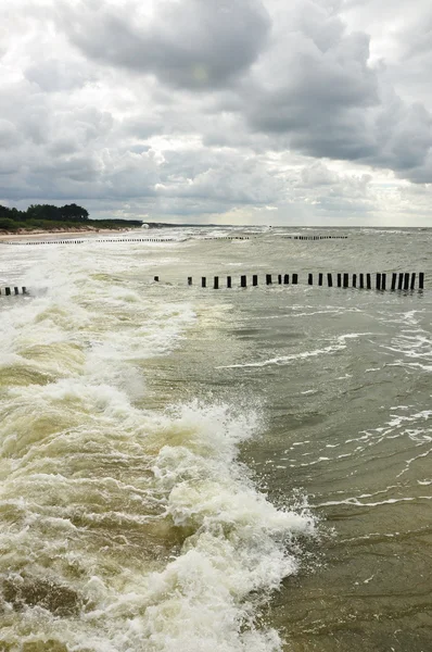 Spiaggia sul Mar Baltico a Mielno — Foto Stock