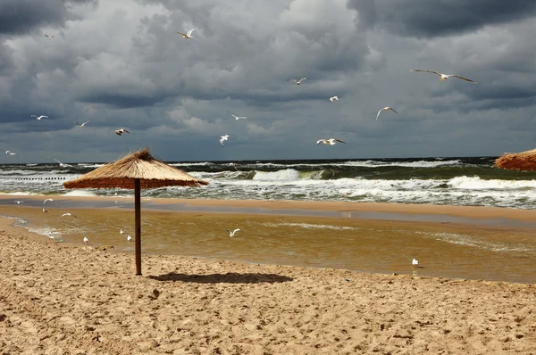 Spiaggia sul Mar Baltico a Mielno — Foto Stock