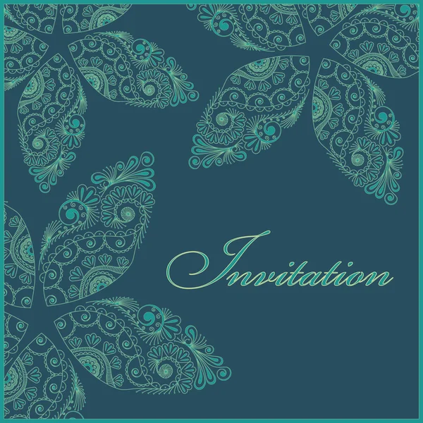 Carte d'invitation — Image vectorielle