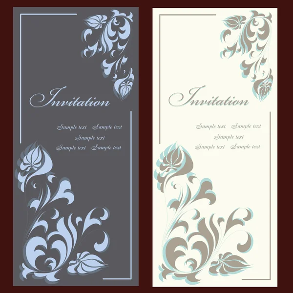 Collecte de cartes d'invitation — Image vectorielle