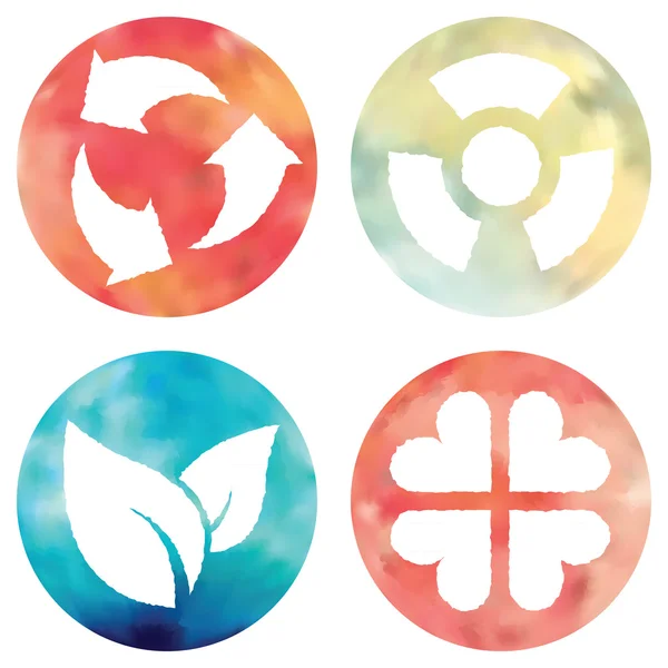 Watercolor buttons set. — Stock Photo, Image