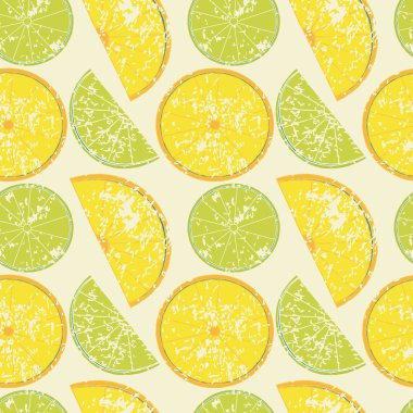 Dikişsiz limon desen