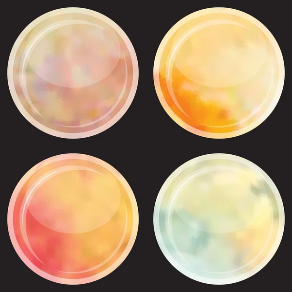 Watercolor buttons set. — Stock Photo, Image