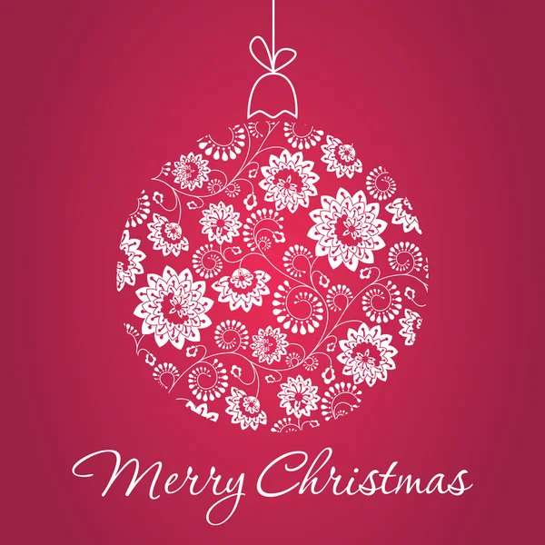 Merry Christmas Greeting Card — Stock Photo, Image