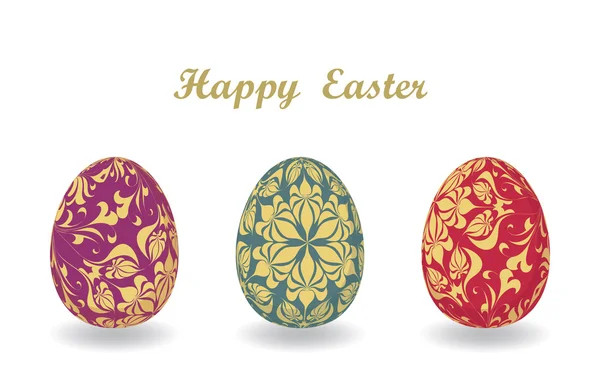 Cartão de Páscoa com ovo — Fotografia de Stock