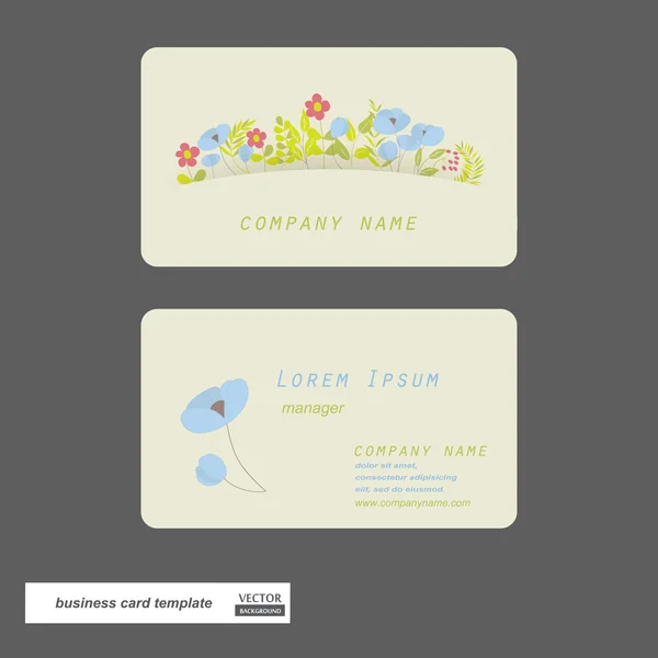 Flower business cards. — Stock Photo, Image