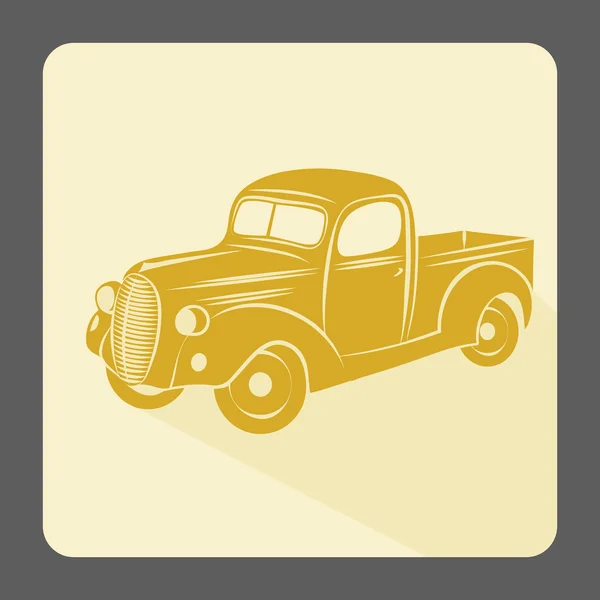 Retro auto pictogram — Stockfoto