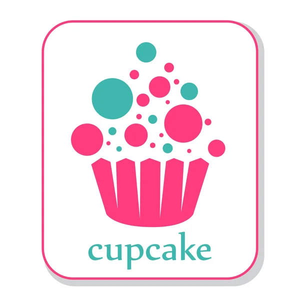 Cupcake simgesi — Stok fotoğraf