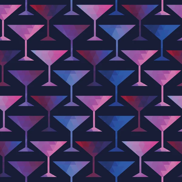 Cocktail nahtloses Muster — Stockfoto