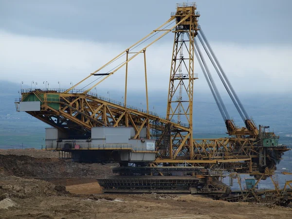 Máquina de minería, mina de carbón superficial — Foto de Stock