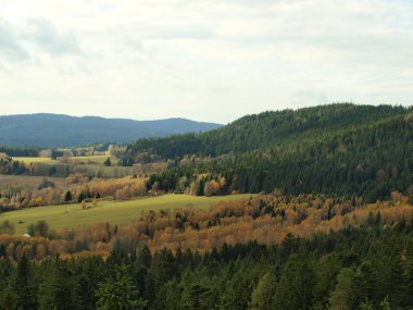 sonbahar manzarası, southern bohemia