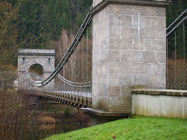 Único imperio histórico Puente de la Cadena, Bohemia del Sur — Foto de Stock