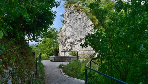 Mirador Cerca Del Castillo Bled Eslovenia — Foto de Stock