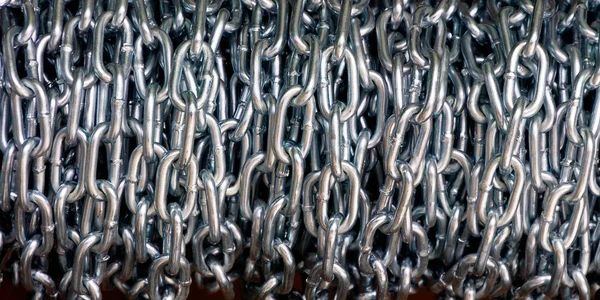 Background of metallic chains — Stock Photo, Image