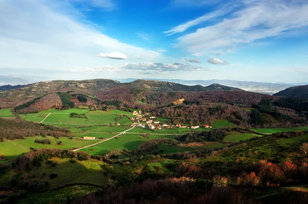 Domaikia village, in zuia, alava. Baskenland. — Stockfoto