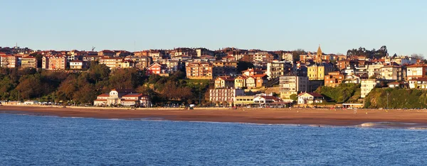 Panorama plaży getxo — Zdjęcie stockowe
