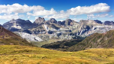pyrenees mountains with rocky peaks clipart
