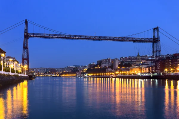 Hängande bron mellan portugalete och getxo. Vizcaya, Baskien co — Stockfoto