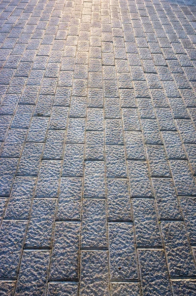 Sfondo di pavimento con pavimentazione di pietre — Foto Stock