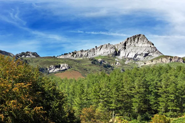 Parque natural del Gorbea en país Vasco — Stok fotoğraf