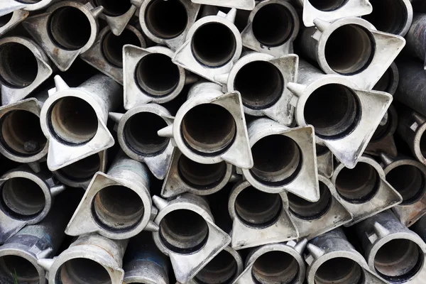 Background of metallic tubes — Stock Photo, Image