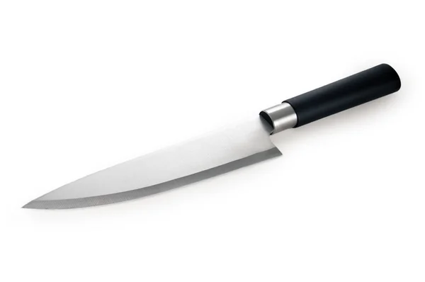 Kokkekniv isolert på hvitt – stockfoto