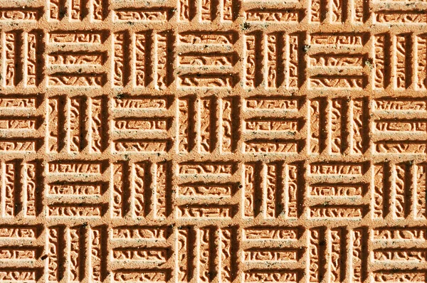 Hintergrund von Lehmstrukturen auf Ziegeln — Stockfoto