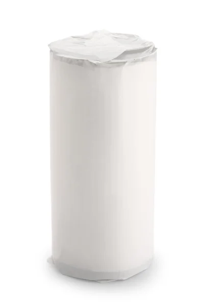 Бисквит пластиковый пакет изолирован на белом — стоковое фото