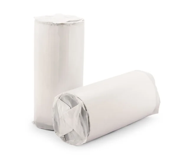 白で隔離されるプラスチック パッケージ — ストック写真