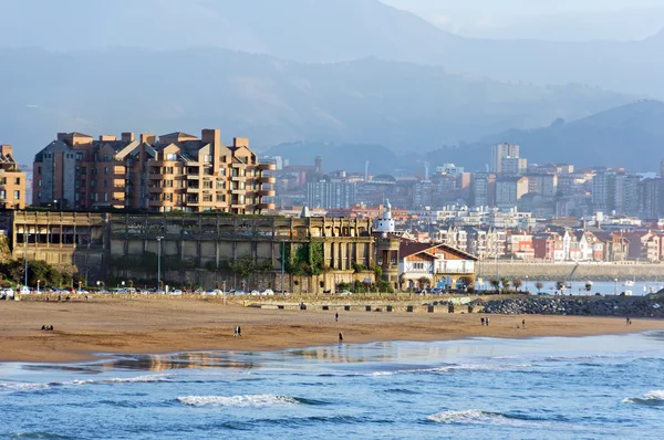 Plaży Getxo w kraju Basków, Hiszpania — Zdjęcie stockowe