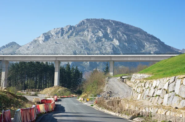 Tav viaduct bouw in Baskenland — Stockfoto