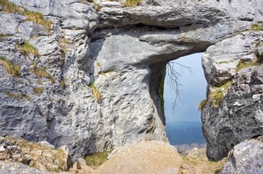 natural door in rock clipart