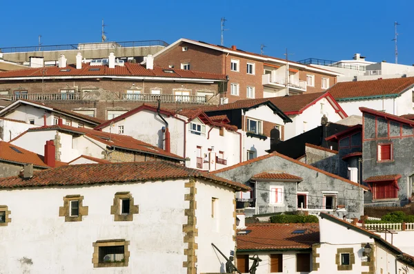 Puerto viejo evlerde getxo, Bask Ülkesi, İspanya — Stok fotoğraf