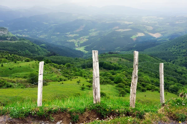 Wiesen und Berge im Baskenland — Stockfoto