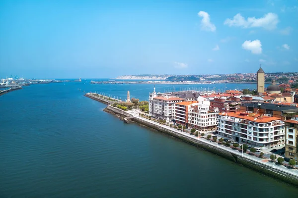 Aerial View Getxo Basque Country — Fotografia de Stock