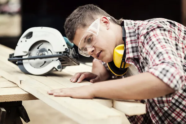 Carpenter working — Stock Photo, Image