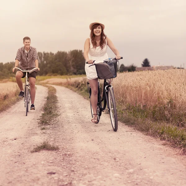 Cycling in summertime — Stock Photo, Image