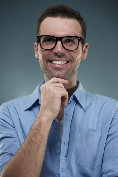 Handsome man in glasse — Stockfoto