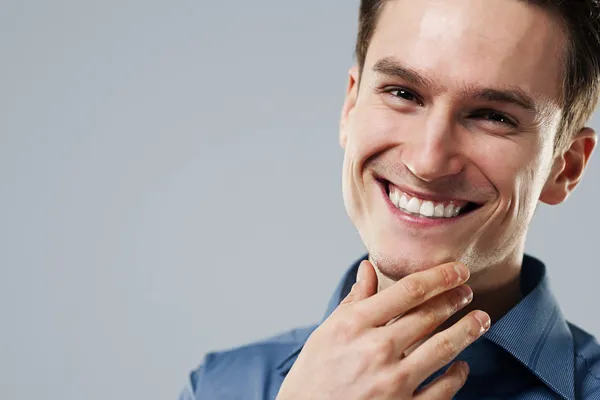 Close-up of smiling man — Stock Photo, Image