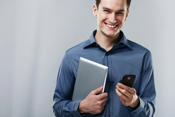 Busy man — Stock Photo, Image