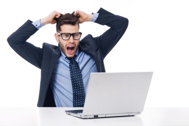 şok erkek ofis çalışanı