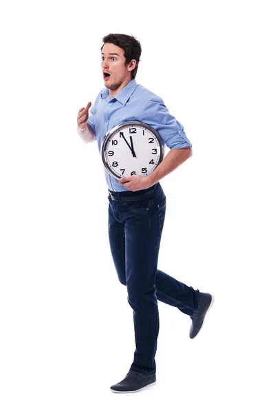 Oh my God! I'm late! I have only five minutes! — Stock Photo, Image