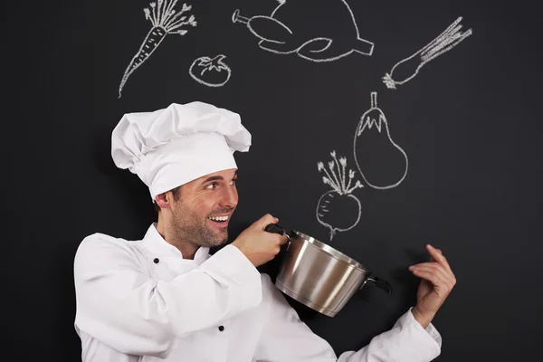 Bello chef — Foto Stock